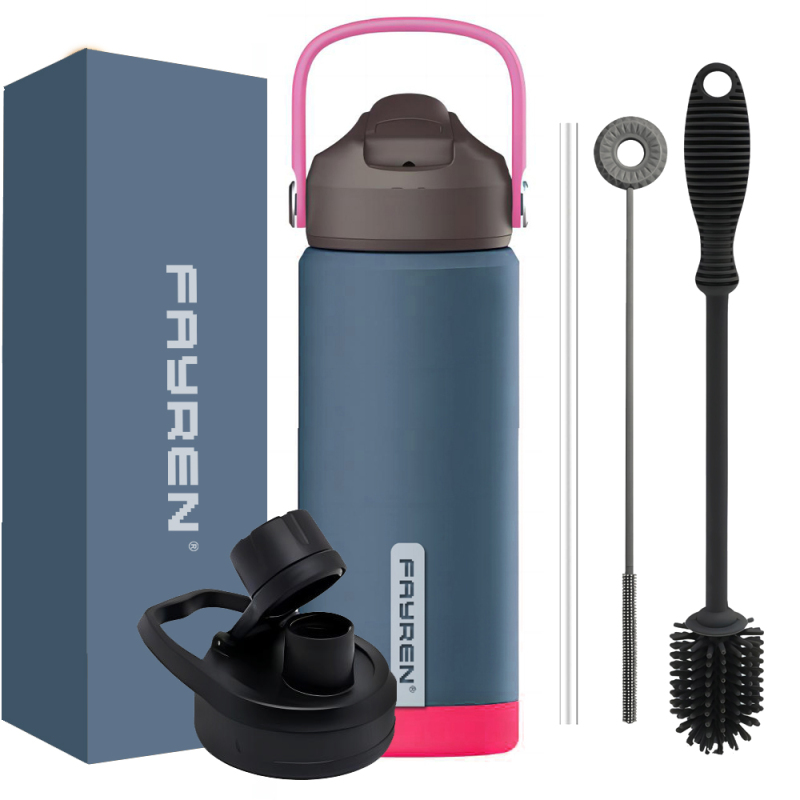 Μπουκάλι νερού από ανοξείδωτο χάλυβα Αθλημα Αθλημα με μονωμένο λογότυπο διπλού τοίχου