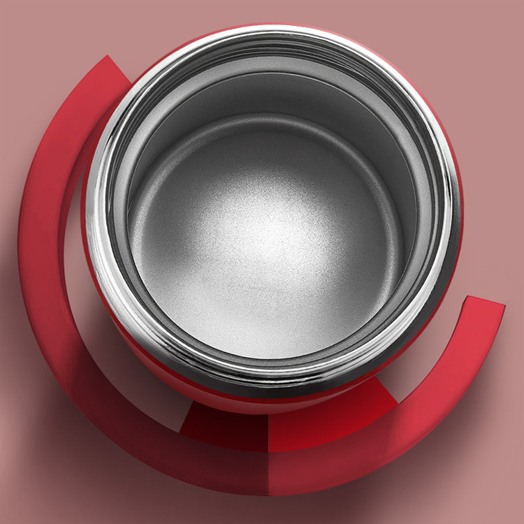 Custom Wide Mouth Stainless Steel Soup Pot With Spoon