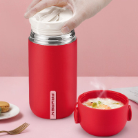 Custom Wide Mouth Stainless Steel Soup Pot With Spoon