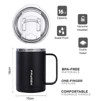 Logo personalizzato tazza da caffè in acciaio inossidabile