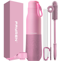 BPA-freie, wiederverwendbare, vakuumisolierte Sport-Wasserflasche aus Edelstahl