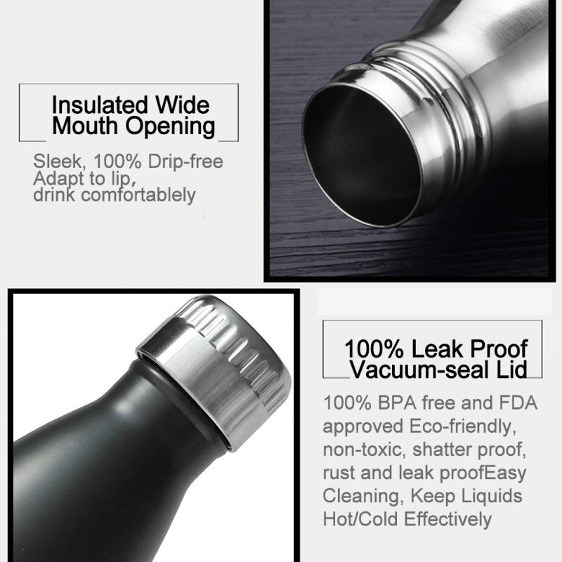 Double Wall Vacuum Insulated Thermos Flask Bottle