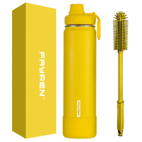 Bottiglia d'acqua in acciaio inossidabile in metallo freddo freddo