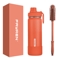 Vacuum Insulated Stainless Steel Water Bottle With Straw