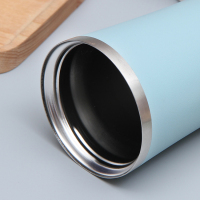 Portable stainless steel coffee cup sealed outdoor cup with handle for travel