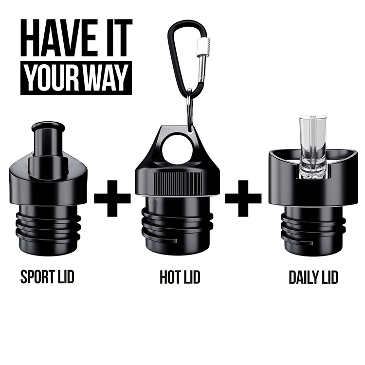 Komplett doppelwandige Wassersportflasche aus Edelstahl