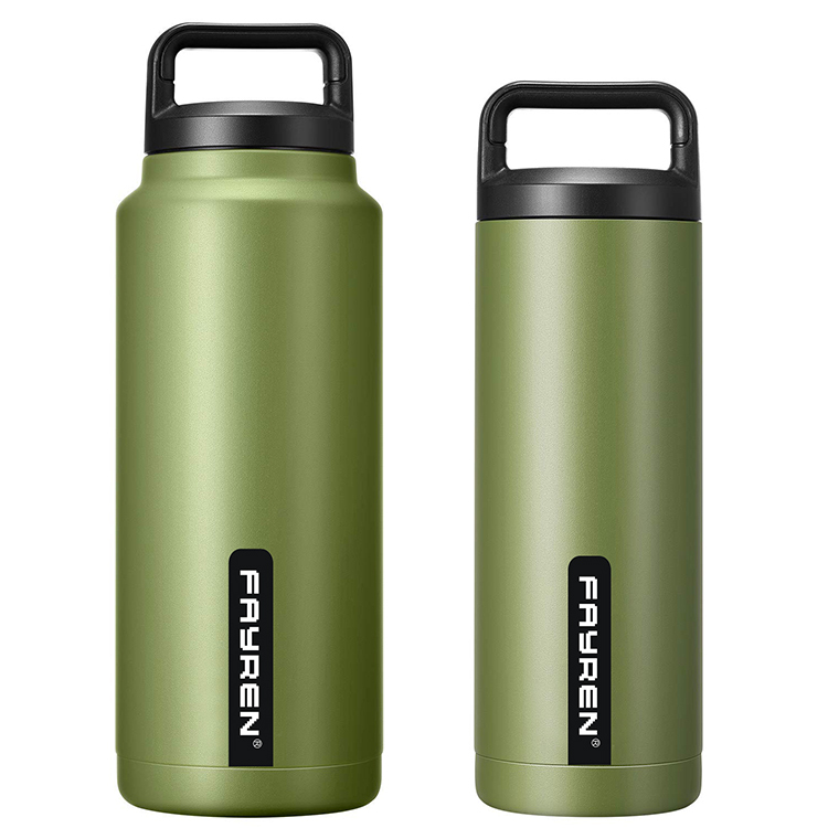Portable Stainless Flask Water Bottle With Handle