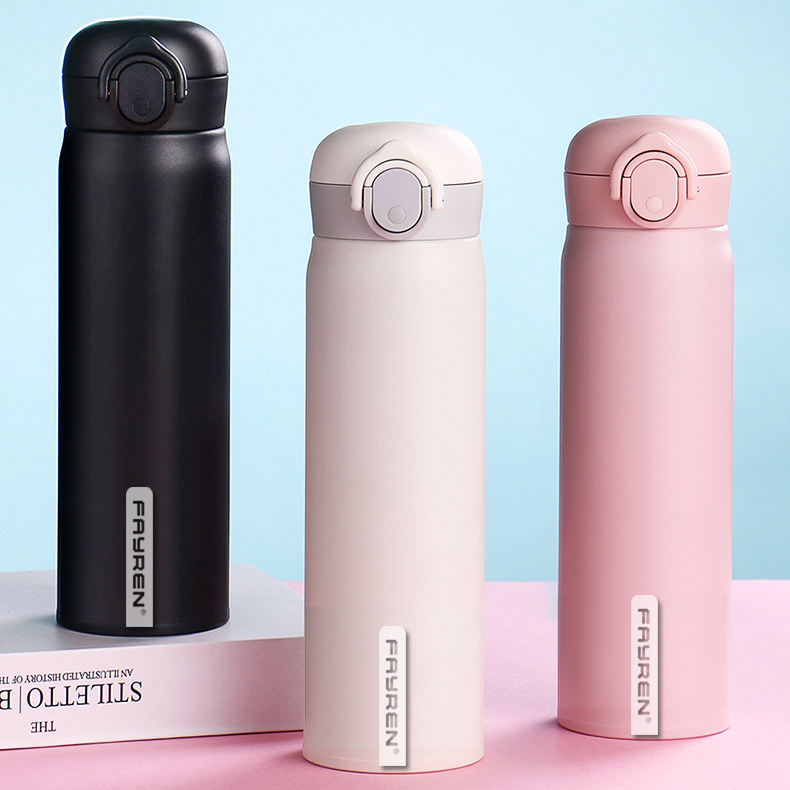 Double Walled Vacuum Flask Stainless Steel Insulated Water Bottle