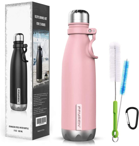 Laser Engraved Stainless Steel Vacuum Flask Water Bottle