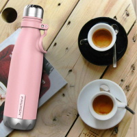 Bottiglia d'acqua con boccetta sottovuoto in acciaio inossidabile incisa al laser