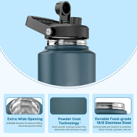 Bottiglia d'acqua con caraffa isolata sotto vuoto da 3,7 litri in acciaio inossidabile per uso alimentare 18/8