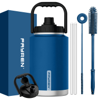 fayren Modern Sports 48oz Vacuum Insulated Stainless Steel Water Flask Jug