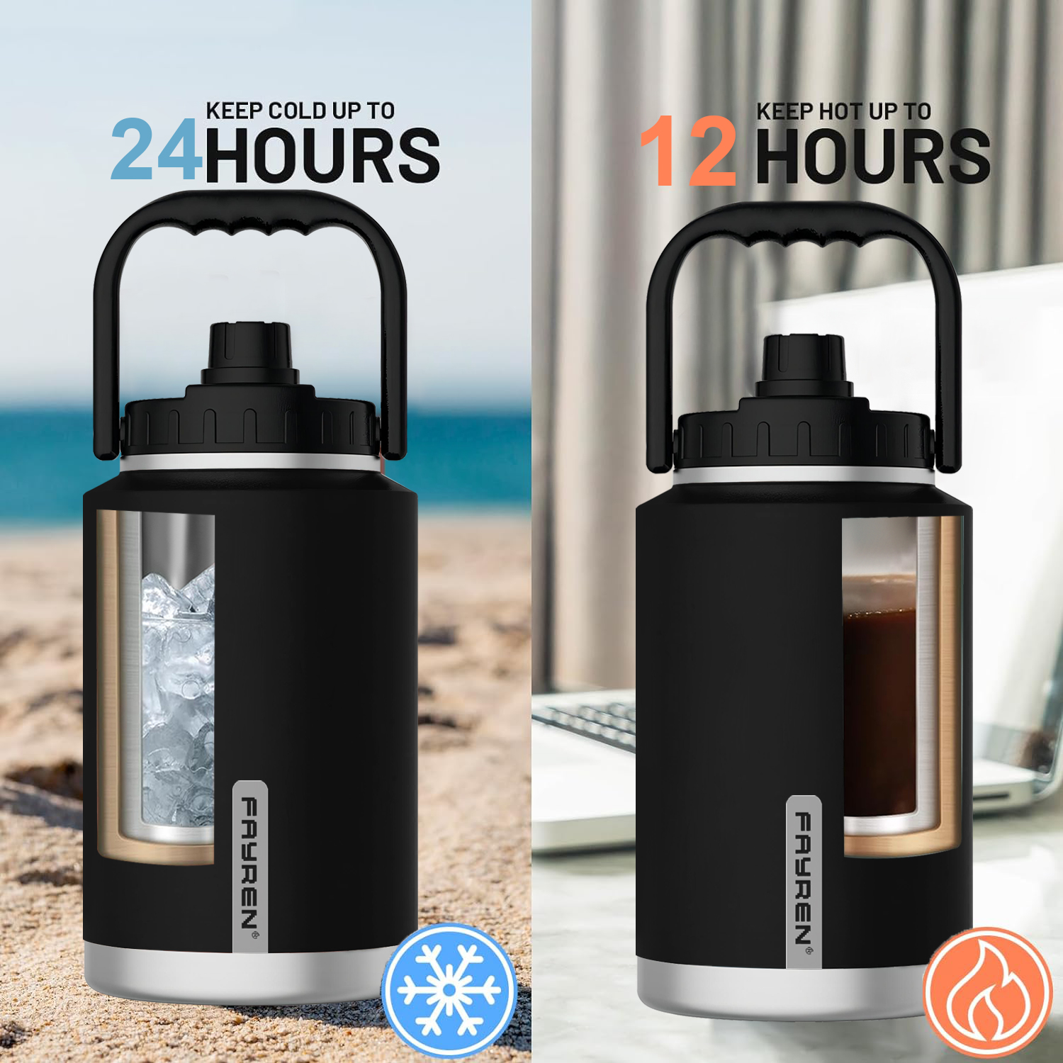 Vacuum Insulated Stainless Steel Water Flask