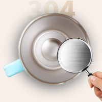 Tasse de voyage à café isolée 304 à double paroi avec poignée