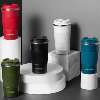 Vacuum Insulation Stainless Steel Coffee Cup with Leakproof Lid