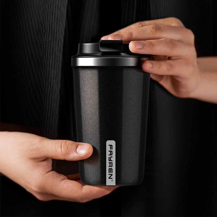 Double Wall Stainless Steel Travel Mug with Leakproof Lid for Coffee and Tea, Keep Drinks Hot and Cold