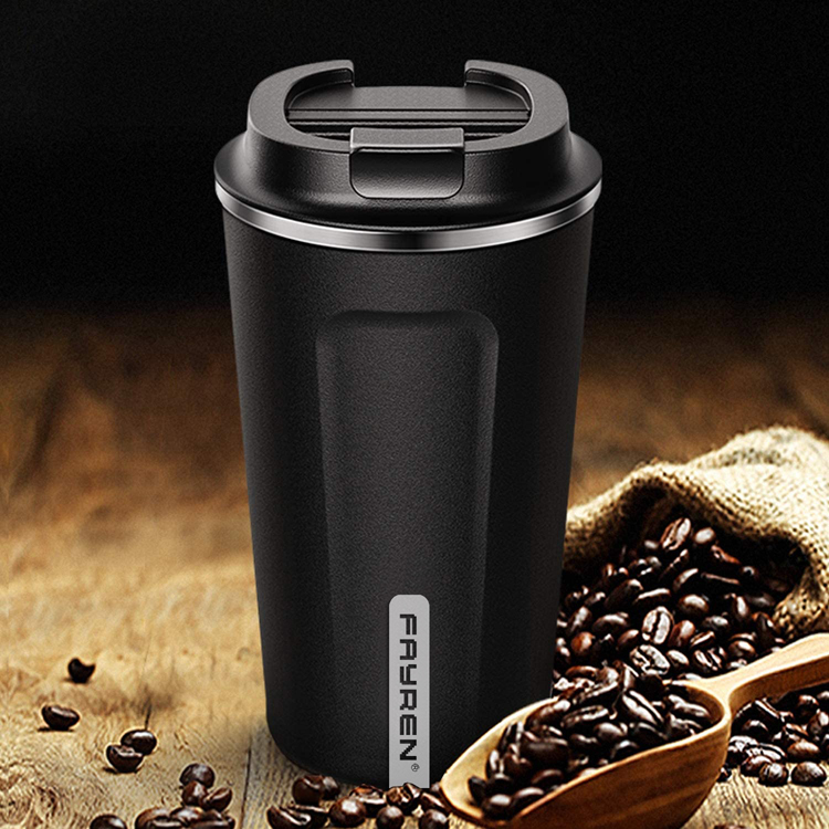 Double Wall Vacuum Insulation Coffee Tumbler with Leakproof Screw Lid Reusable Thermal