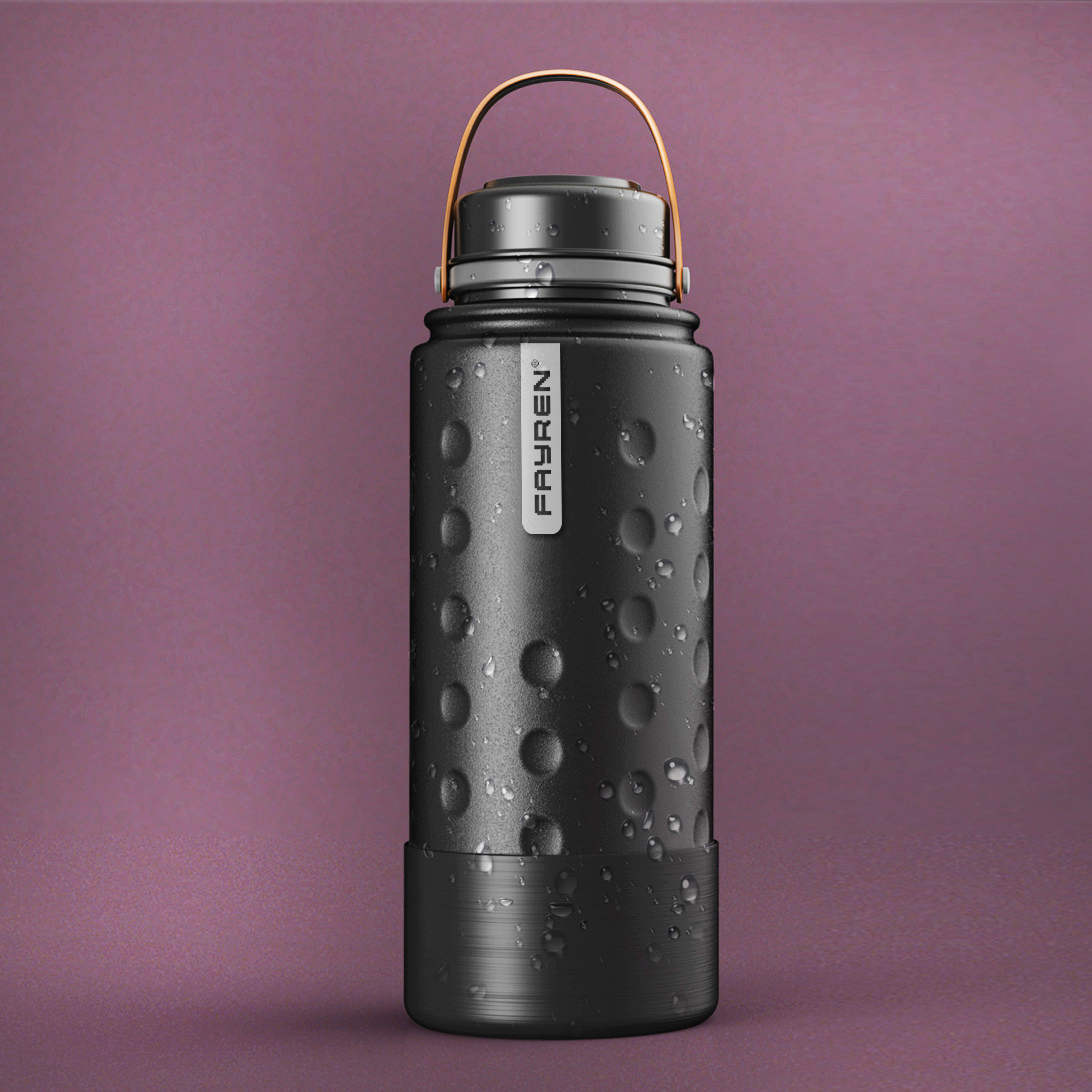 Insulated water bottle for sport