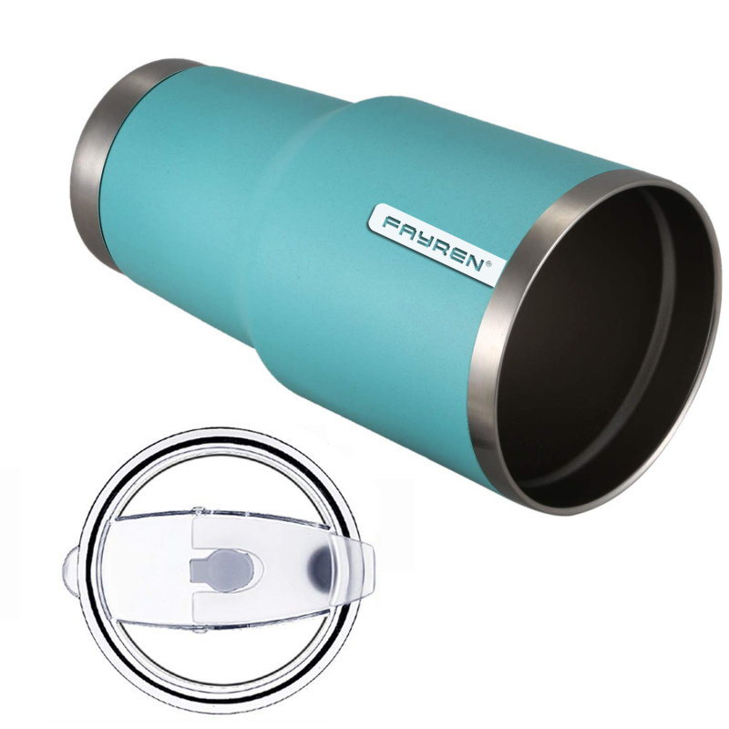 Reusable Insulated Thermos Wide Mouth Coffee Mug With Straw