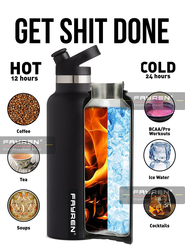 Thermos Water Bottle With Straw