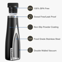 Borraccia portatile per sport acquatici a doppia parete in acciaio inossidabile