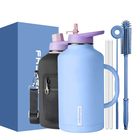 Custom 64oz 128oz Colorful Double Wall Vacuum Flask Gym Sports Insulated Stainless Steel Water Bottles