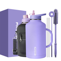 Custom 64oz 128oz Colorful Double Wall Vacuum Flask Gym Sports Insulated Stainless Steel Water Bottles