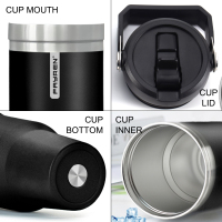 Outdoor Travel Mug Tumbler 20oz Stainless Steel Vacuum Insulated Mug with Handle Lid and Straw Insulated Coffee Mug