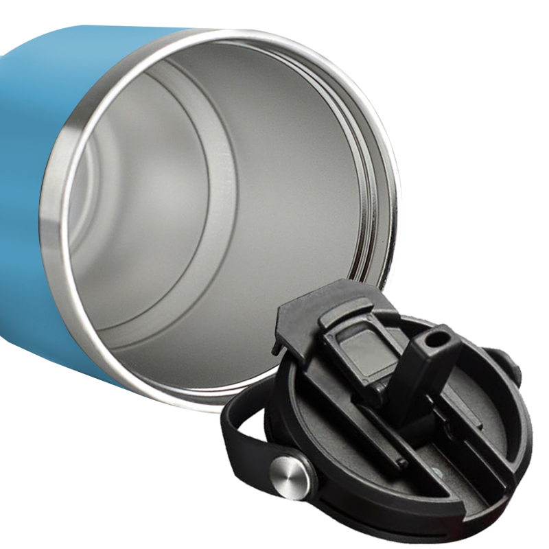 Bicchiere semplice da 40 once all'ingrosso con manico del coperchio e tazza di caffè isolata per bottiglia d'acqua in acciaio inossidabile a doppia parete con cannuccia