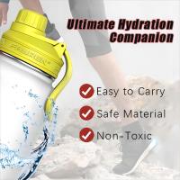 Stainless Steel Water Bottle For Outdoor - Chug Lid & Silicone Sleeves - Double Wall Vacuum Insulated Sports Water Bottle, BPA Free