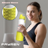 Stainless Steel Water Bottle For Outdoor - Chug Lid & Silicone Sleeves - Double Wall Vacuum Insulated Sports Water Bottle, BPA Free