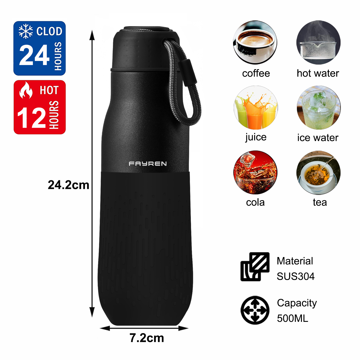 stainless steel water bottle