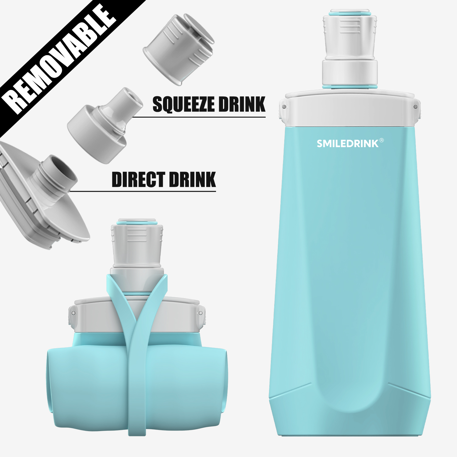 foldable silicone water bottle