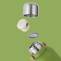 Insulated Stainless Steel Water Bottle with Handle, Strap, Strainer, Sports Travels Coffee Tea Bottle for Home Office Outdoor