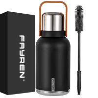 Insulated Stainless Steel Water Bottle with Handle, Strap, Strainer, Sports Travels Coffee Tea Bottle for Home Office Outdoor