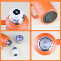 Vacuum-Insulated Beverage Bottle, 1000ml 316 Steel Insulation Pot, a Key to Press The Temperature Display Insulation Bottle