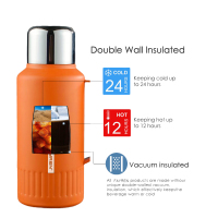Vacuum-Insulated Beverage Bottle, 1000ml 316 Steel Insulation Pot, a Key to Press The Temperature Display Insulation Bottle