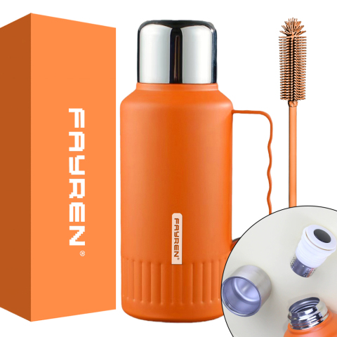 Vacuum-Insulated Beverage Bottle, 1000ml 316 Steel Insulation Pot, a Key to Press The Temperature Display Insulation Bottle