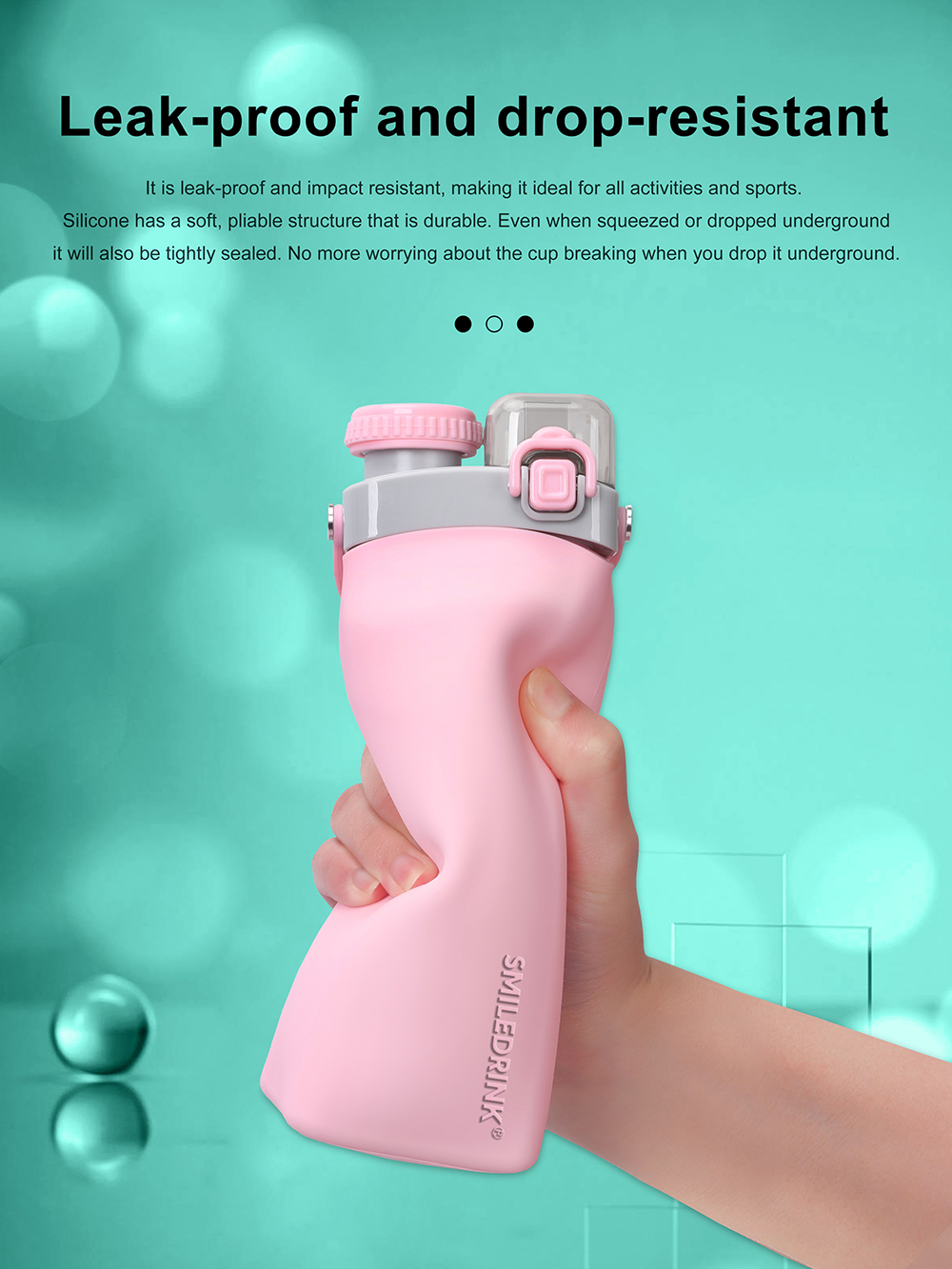 foldable silicone water bottle