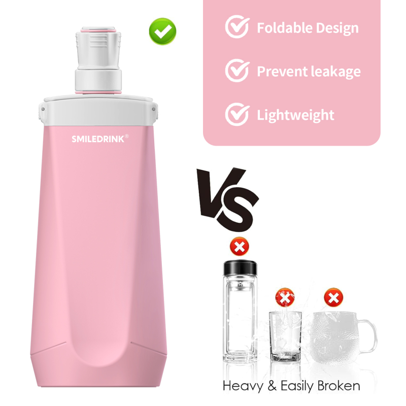 Durable Light weight BPA-Free Leak-Proof Silicone Collapsible Water Bottles