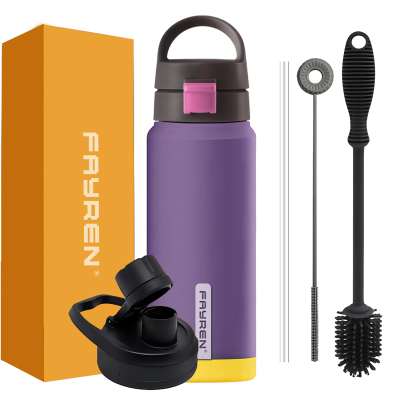 Double Walled Vacuum Insulated Metal, Leak Proof Locking Lid, Sip and Chug, BPA Free, Holiday Gift for Him Her