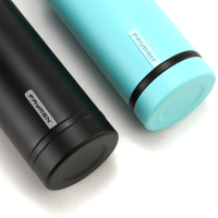 Double Wall Leak Proof Insulated Sports Water Bottle With Storage Compartmen