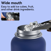 Wide Mouth Stainless Steel Water Bottles with handle