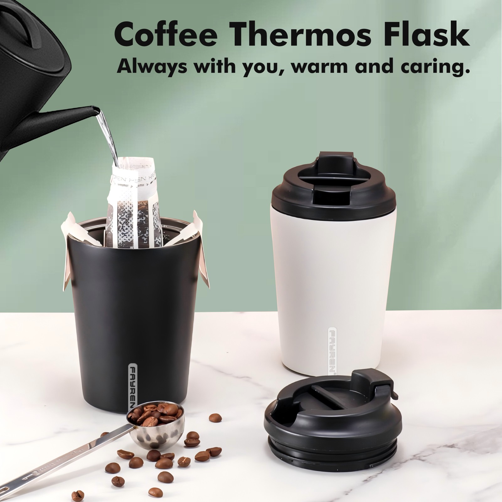 Stainless Steel Thermos Travel Mug