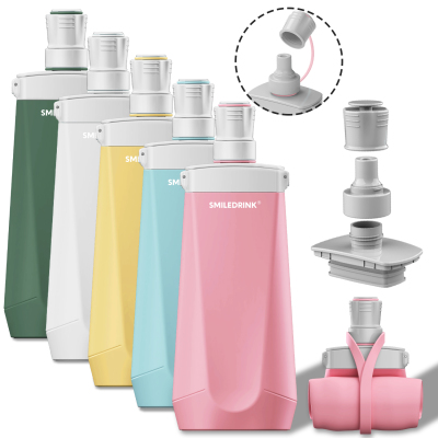 Durable Light weight BPA-Free Leak-Proof Silicone Collapsible Water Bottles
