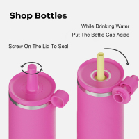 40 oz Insulated Tumbler with Handle Made of Stainless Steel