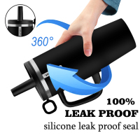 40 oz Insulated Tumbler with Handle Made of Stainless Steel