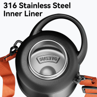 BPA Free Leak Proof Half Gallon Insulated Water Bottle Water Jug with Ergonomic Handle for Sports