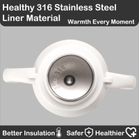 BABY 12 ounce Stainless Steel Vacuum Insulated Straw kid water Bottle with handle