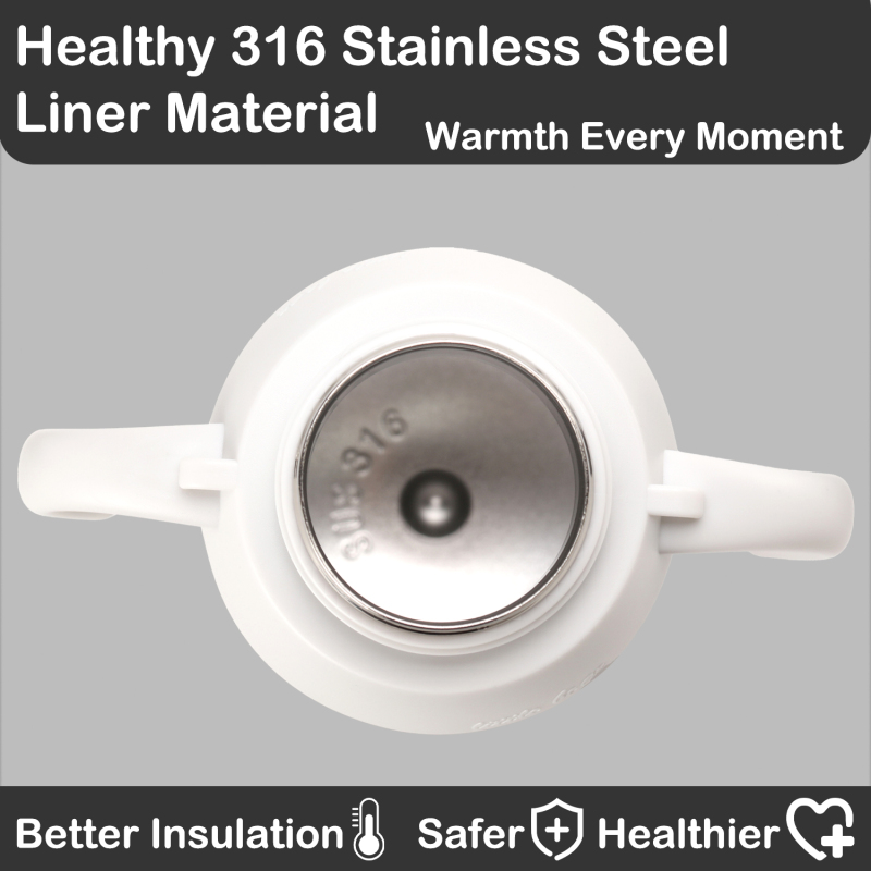 BABY 12 ounce Stainless Steel Vacuum Insulated Straw kid water Bottle with handle